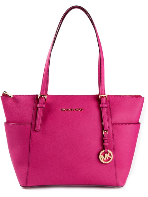 michael kors hot pink jet set tote|jet set small Michael Kors.